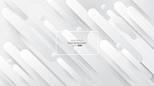 矢量小清新抽象几何重叠立体图形渐变素材