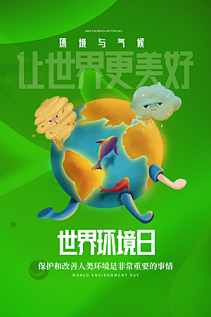 保护地球环境土地荒漠化干旱日节约资源海报