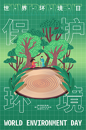 保护地球环境土地荒漠化干旱日节约资源海报