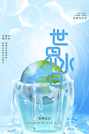 保护地球环境土地荒漠化干旱日节约资源海报