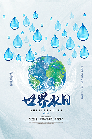 保护地球环境土地荒漠化干旱日节约资源海报