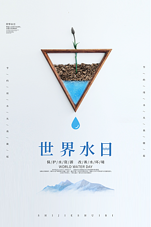 保护地球环境土地荒漠化干旱日节约资源海报