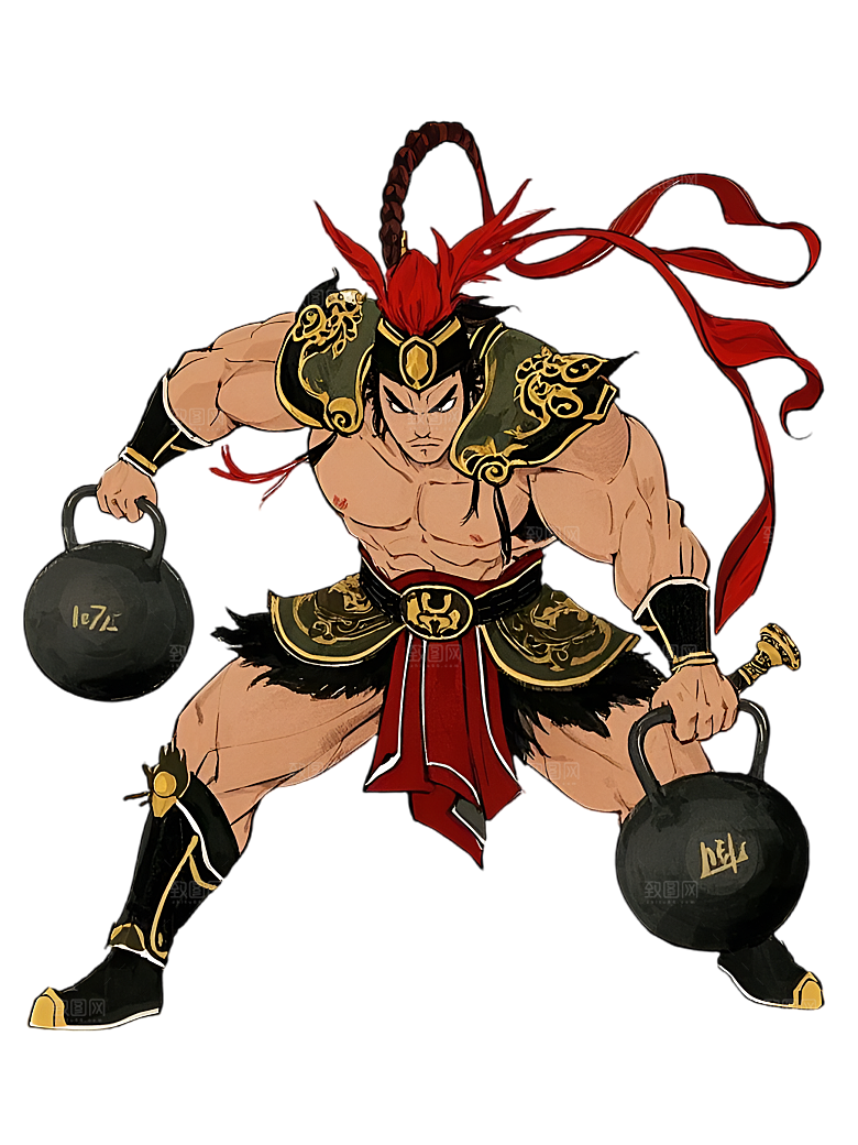 复古古代人物PNG素材