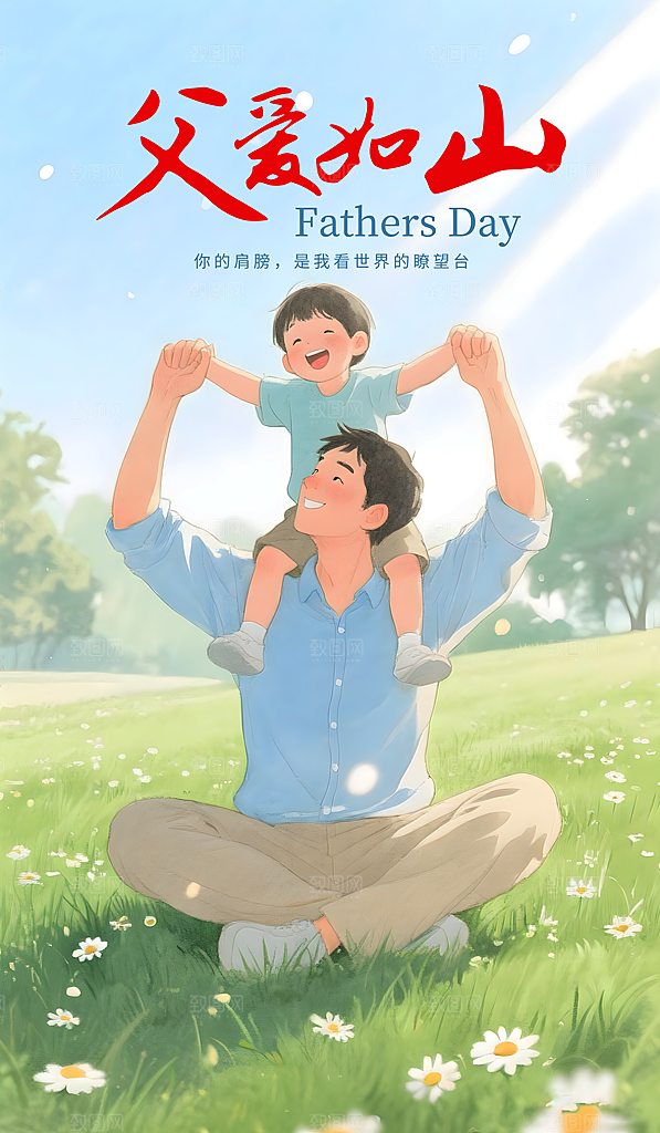 父亲节节日节庆营销宣传PSD海报