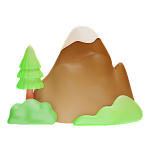 卡通3D立体旅游免扣元素