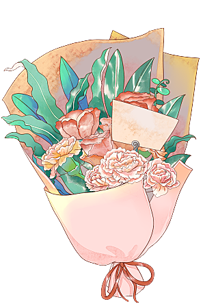 唯美小清新花卉鲜花免扣png元素