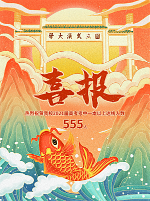 高考宣传海报展板设计素材