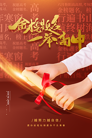 高考宣传海报设计素材