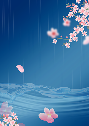 中国风二十四节气节日海报山水风景背景素材
