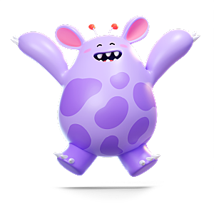 小怪兽怪物卡通形象设计3D元素png