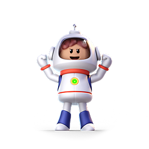 小怪兽怪物宇航员星球太空卡通