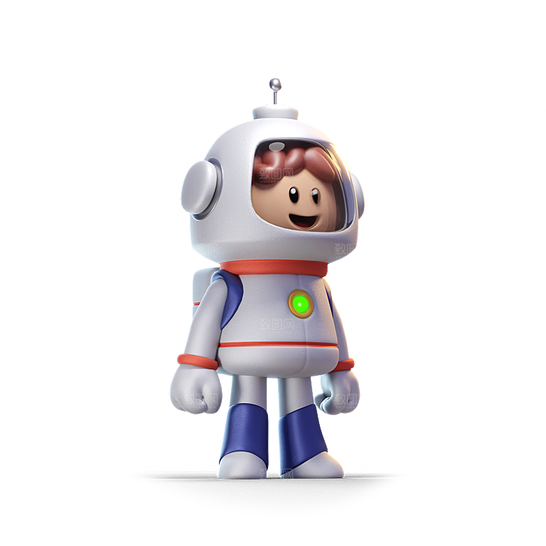 小怪兽怪物宇航员星球太空卡通