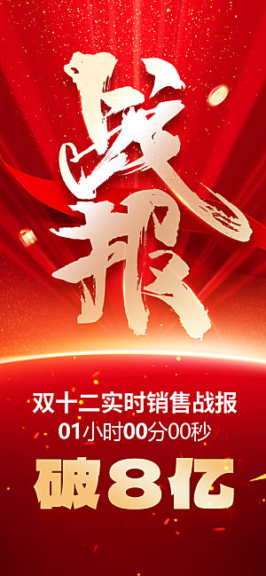 战报宣传海报设计素材