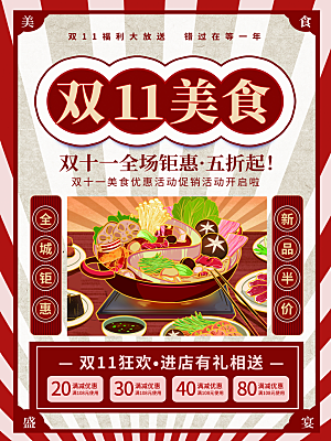 火锅宣传海报设计