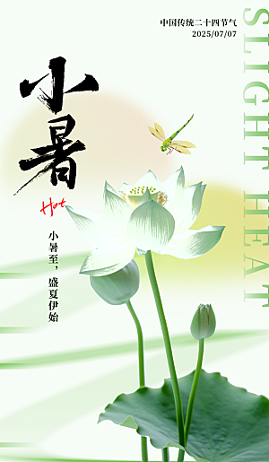 小暑二十四节气海报