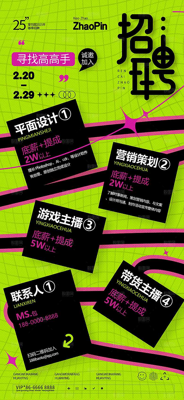 招聘宣传海报展板设计