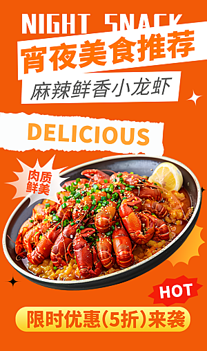 小龙虾宣传海报展板设计