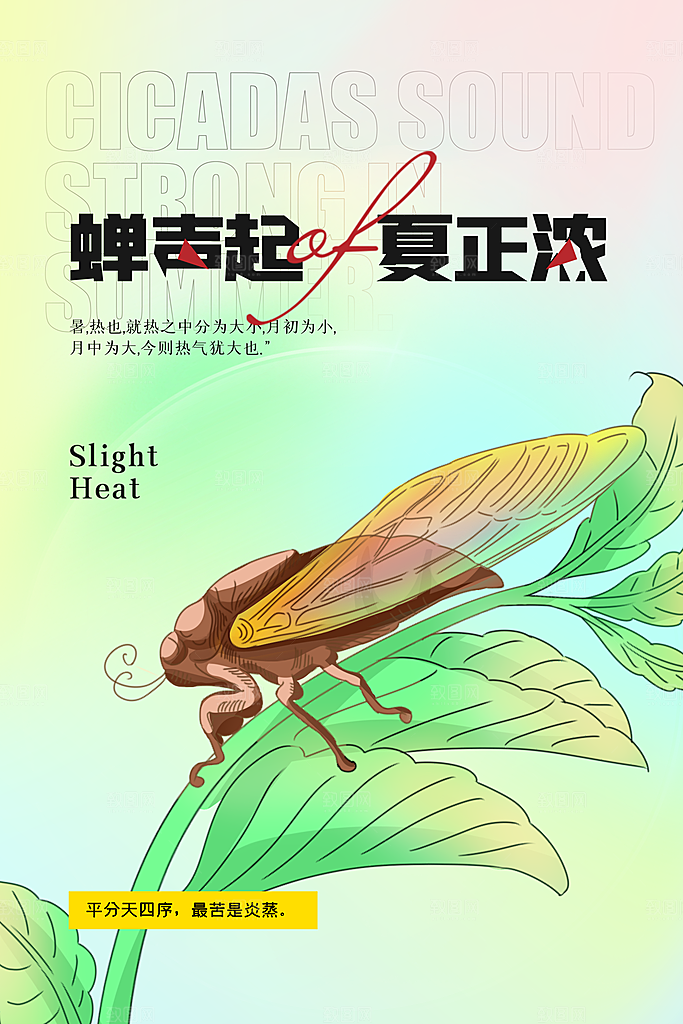 大暑节气活动海报
