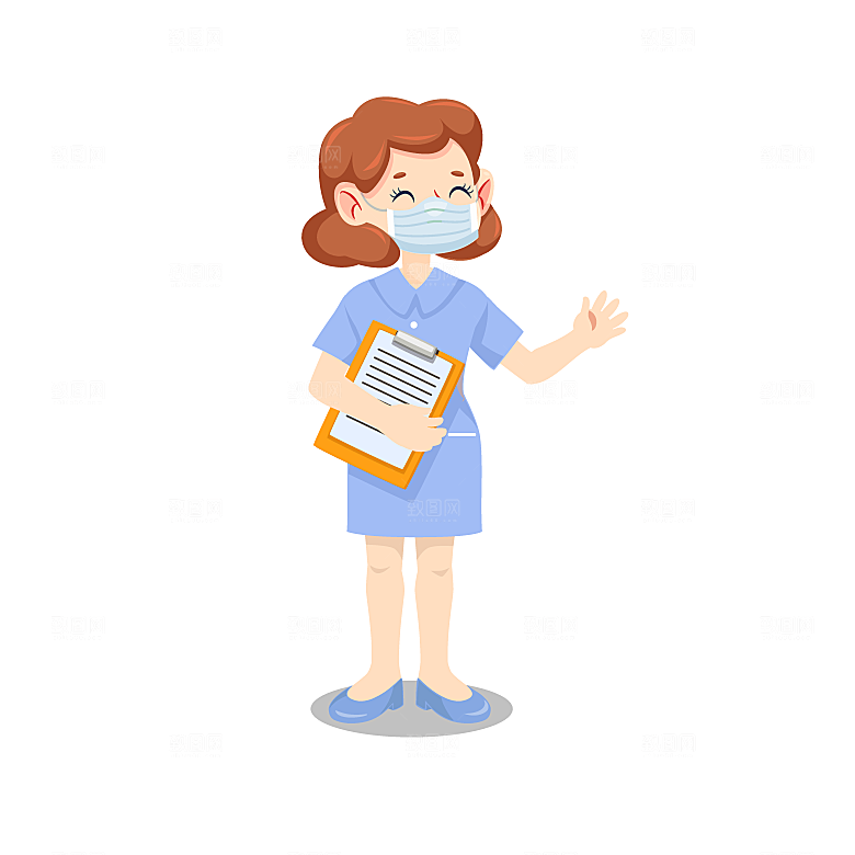 卡通人物儿童孩童大人学生医生
