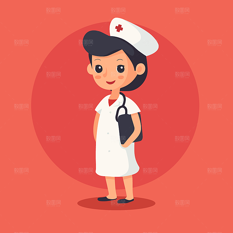 卡通人物儿童孩童大人学生医生