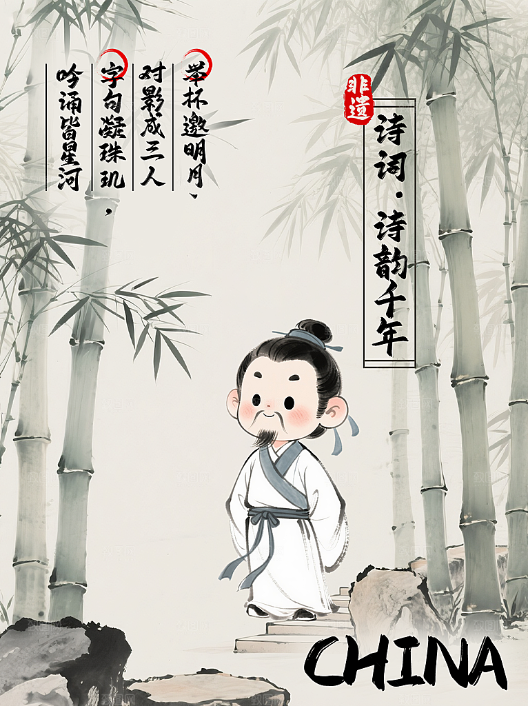 大暑夏天简约活动海报