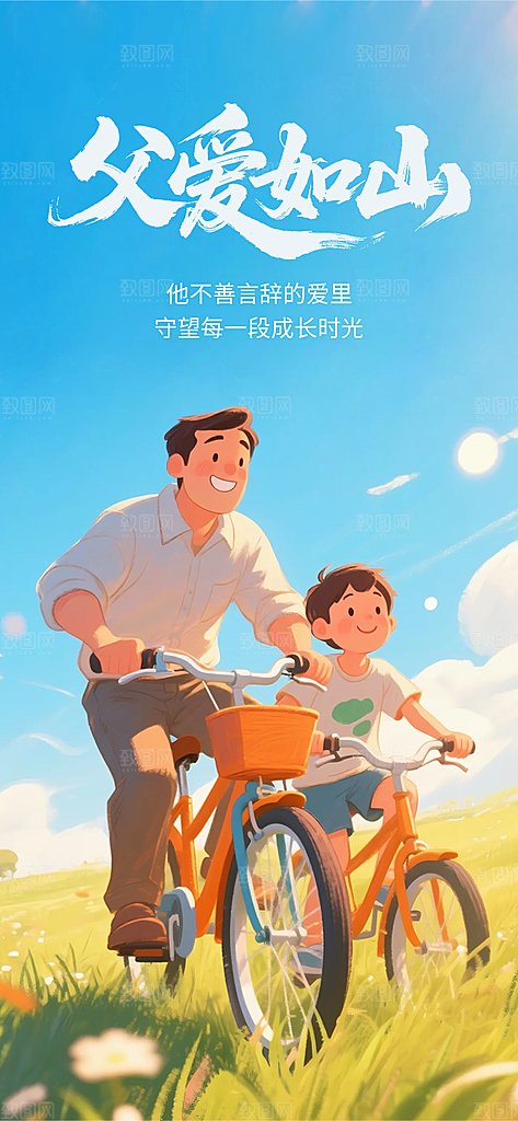 父亲节节日宣传设计海报