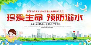 预防溺水展板设计