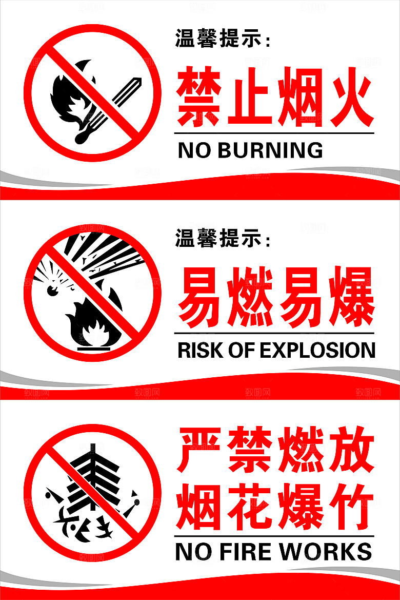 禁止标识牌设计CDR