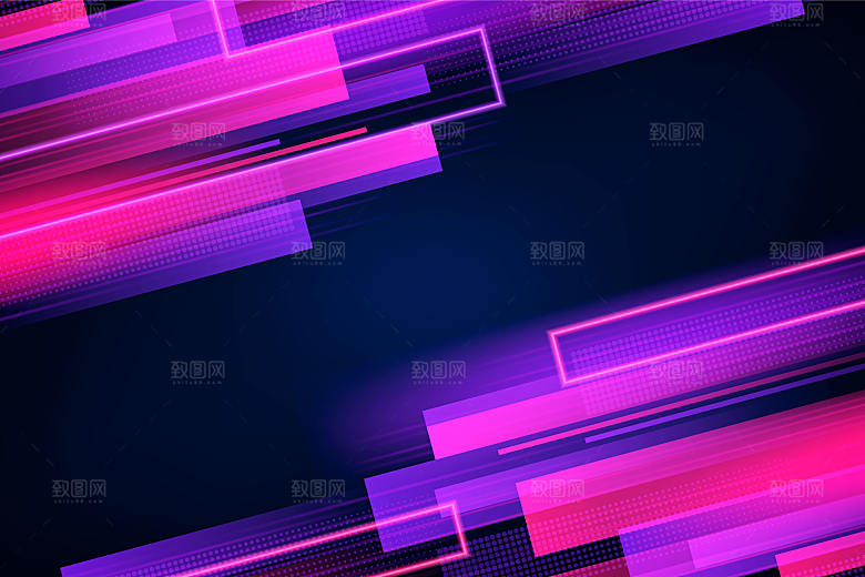 矢量紫色几何渐变背景