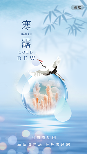 寒露二十四节气海报