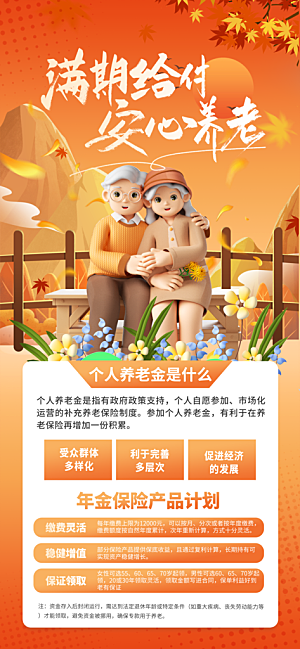 家庭保险保障金融理财宣传PSD海报