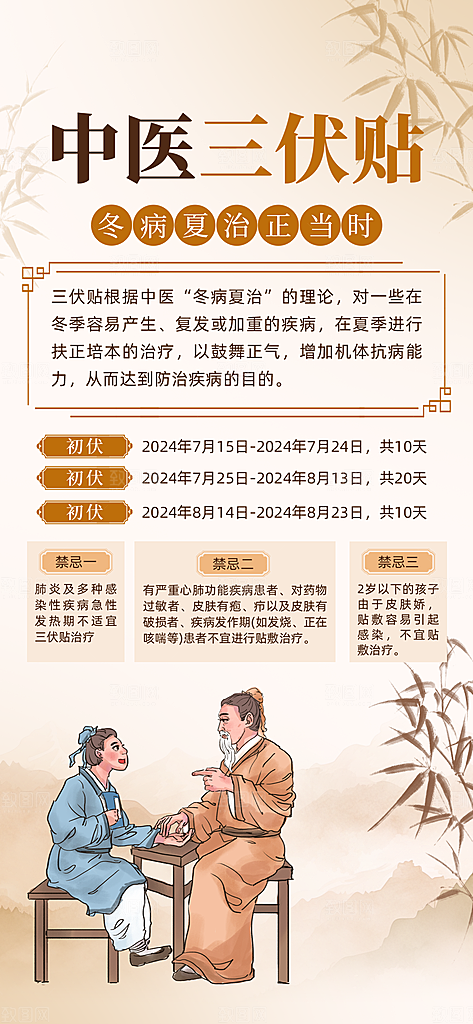 中医养生针灸推拿艾灸春秋季节养生海报