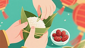 包粽子的传统技艺