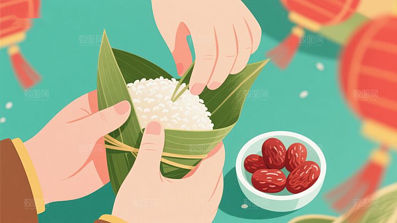 包粽子的传统技艺