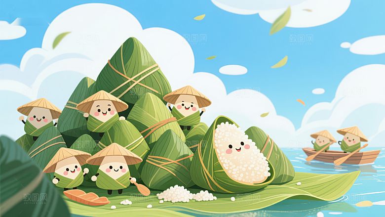 端午节粽子卡通形象
