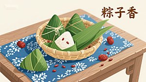 端午节粽子香，传统美食展示