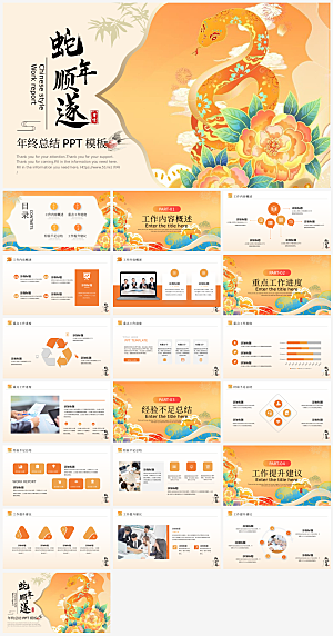蛇年新年主题策划方案通用模板PPT