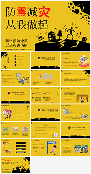 主题地震知识培训PPT