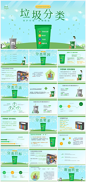班会垃圾分类教育宣传PPT