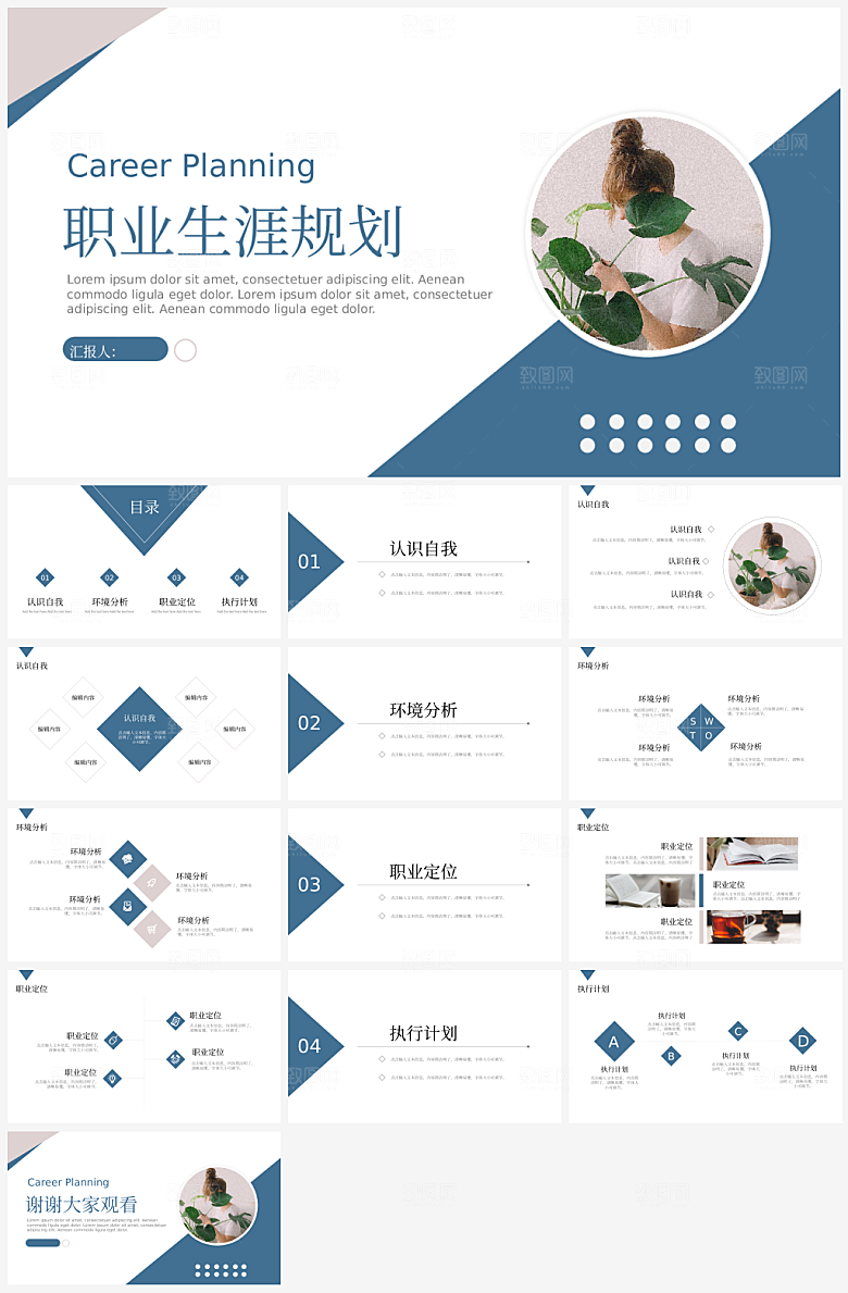 职业生涯规划模板PPT