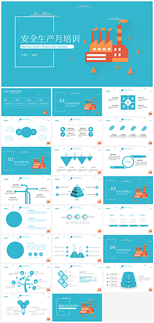 安全生产培训知识PPT模板