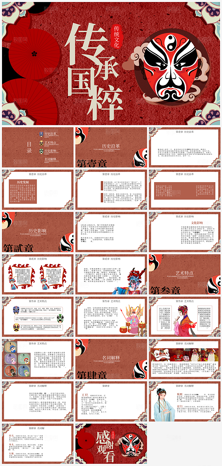 中国戏剧文化介绍主题PPT