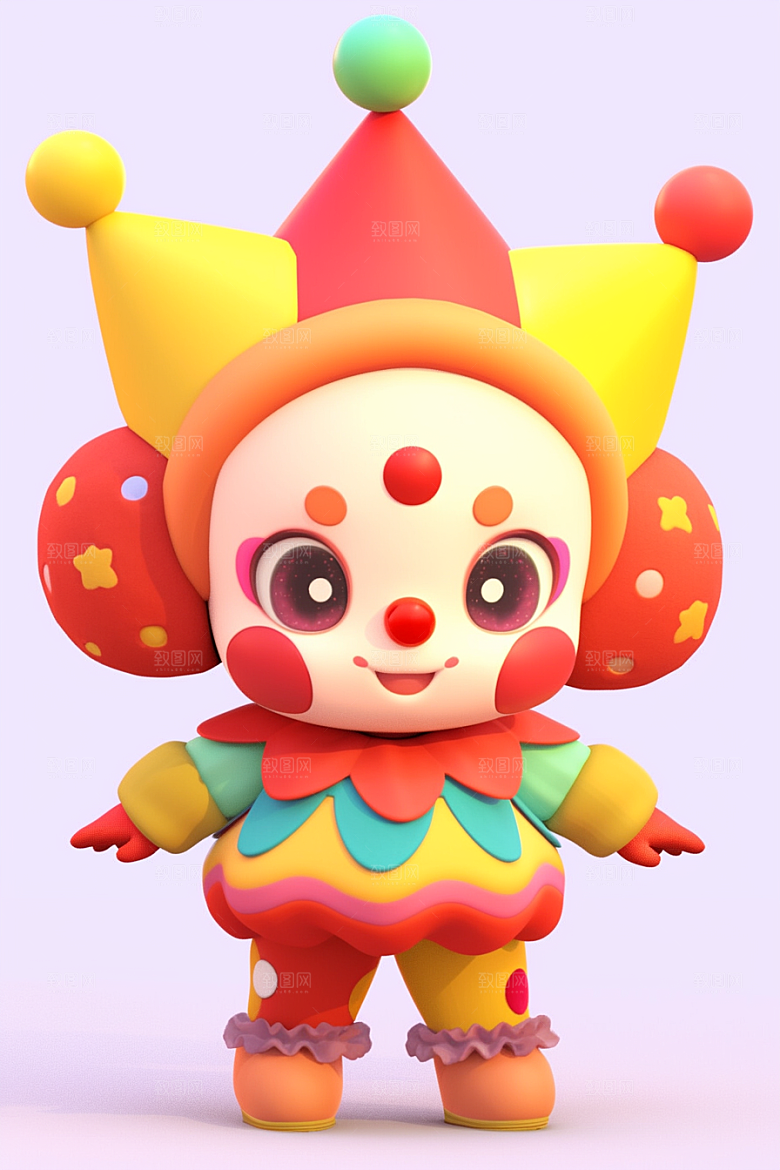 愚人节元素节日3D模型