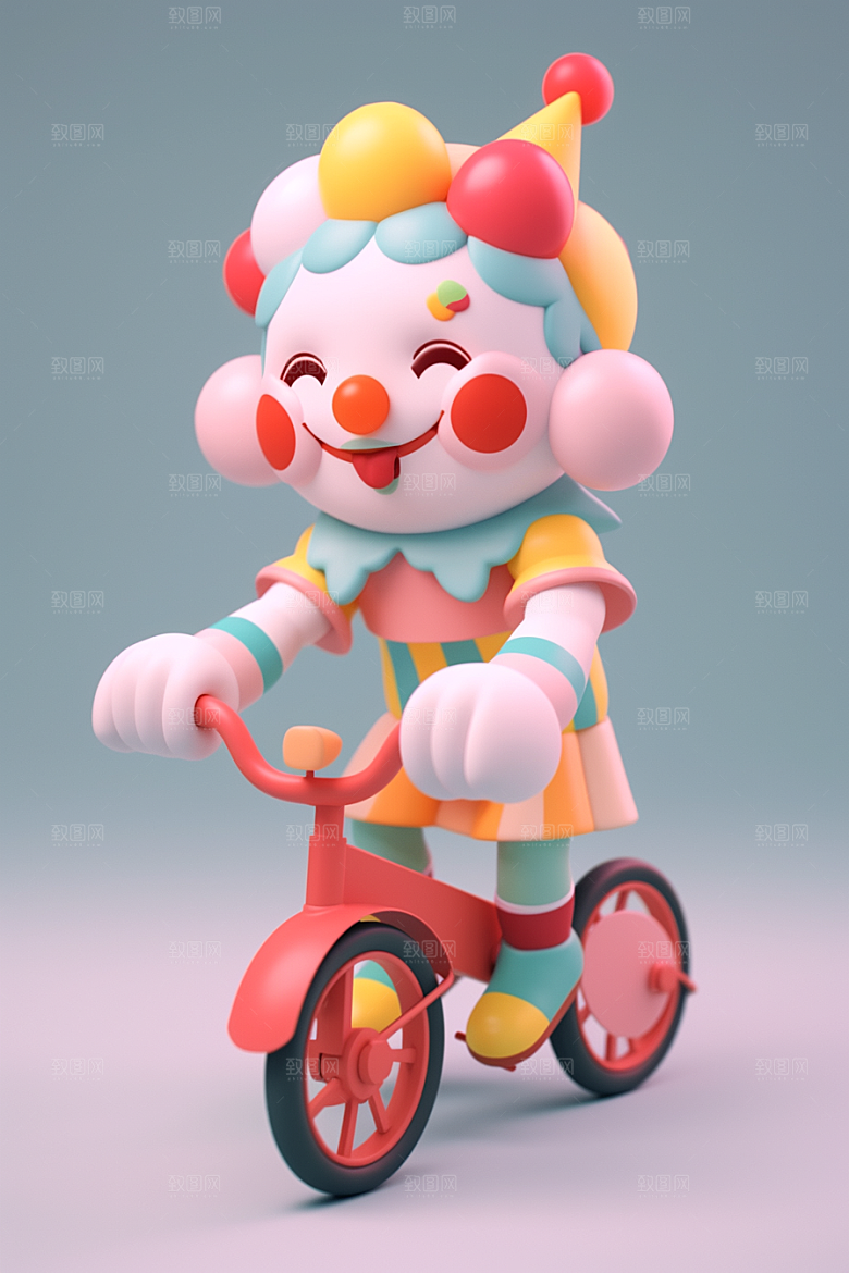 愚人节元素气球卡通模型