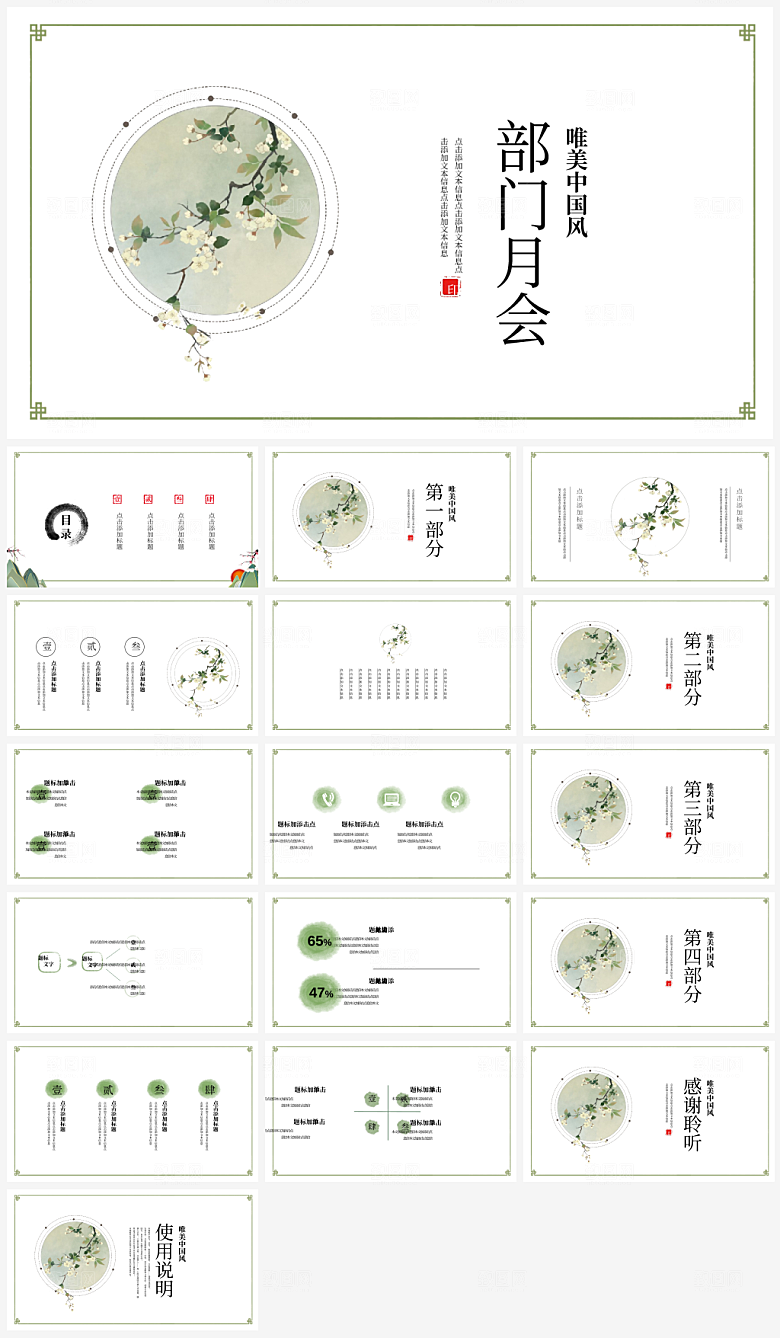 公司总结报告汇报通用模板PPT
