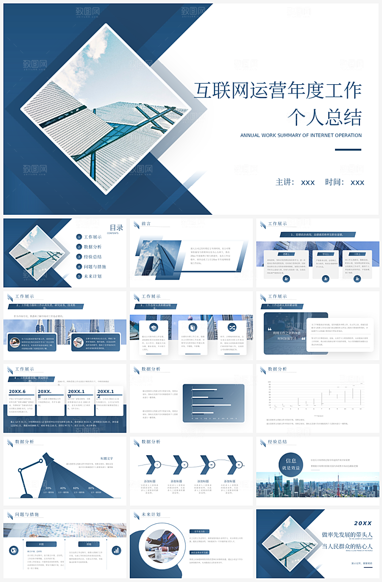 公司运营年终总结PPT模板