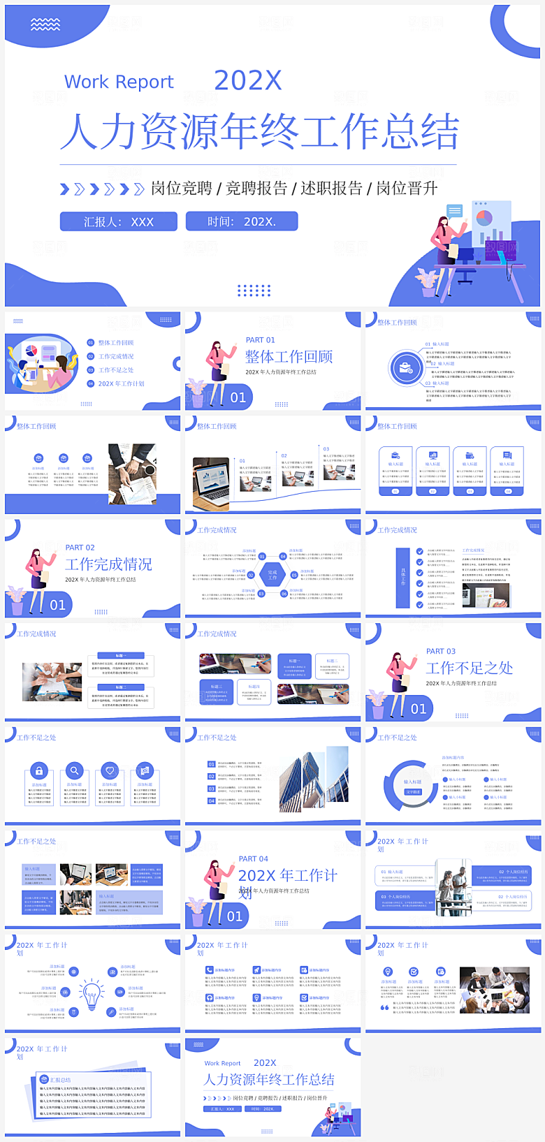 人力资源总结汇报PPT