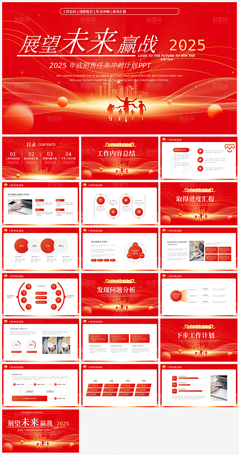 2025工作汇报年终总结ppt