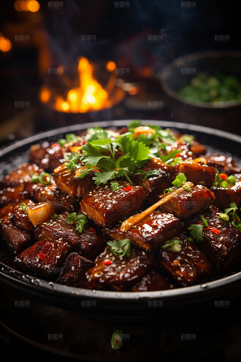 BBQ烧烤聚会烤串摄影图