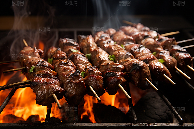 BBQ烧烤美食广告摄影图